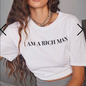 I Am A Rich Man Cropped Tee